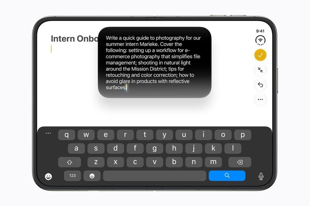 iPhone DuoでSiriに指示して文章を作成